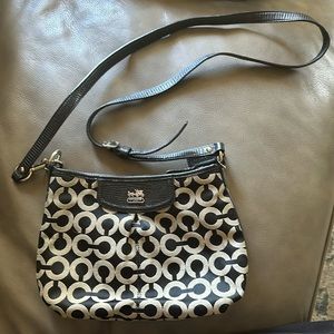 Black Coach crossover/shoulder purse